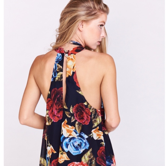 Show Me Your Mumu Tess Paisley Tie Neck Mini Dress Wine Red size Medium - Picture 8 of 9